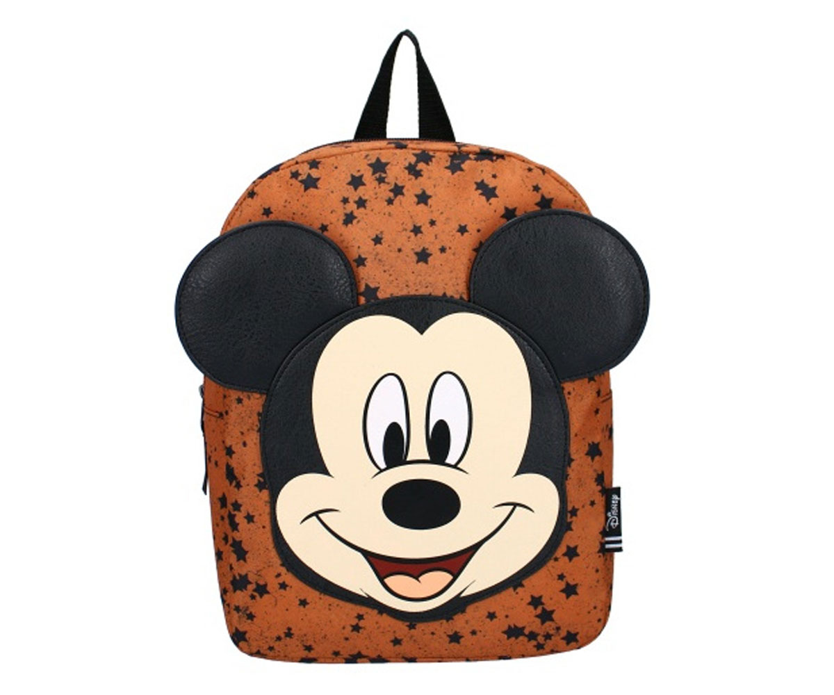 Mochila Pequeña Mickey Mouse Hey It´s Me Cognac - Tutete