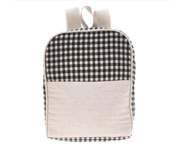 Mochila Vichy Negro Personalizable
