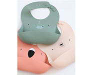 Bavoir en silicone Eef Bear