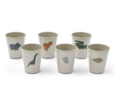 Pack 6 Vasos Lana Dinosaurs / Mist