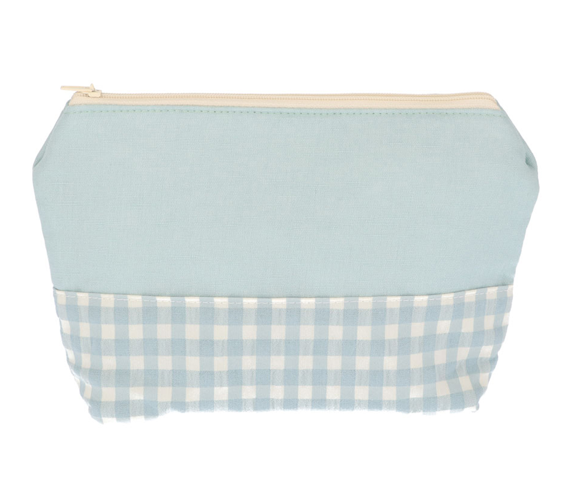 Trousse De Toilette Pour Enfant Vichy Vert - Personnalisé