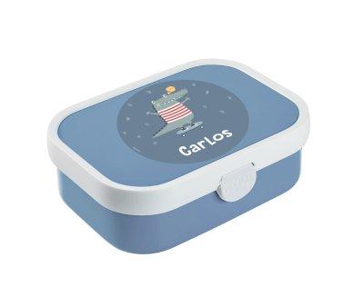Lancheira Midi Campus Personalizada Croc Azul Pastel