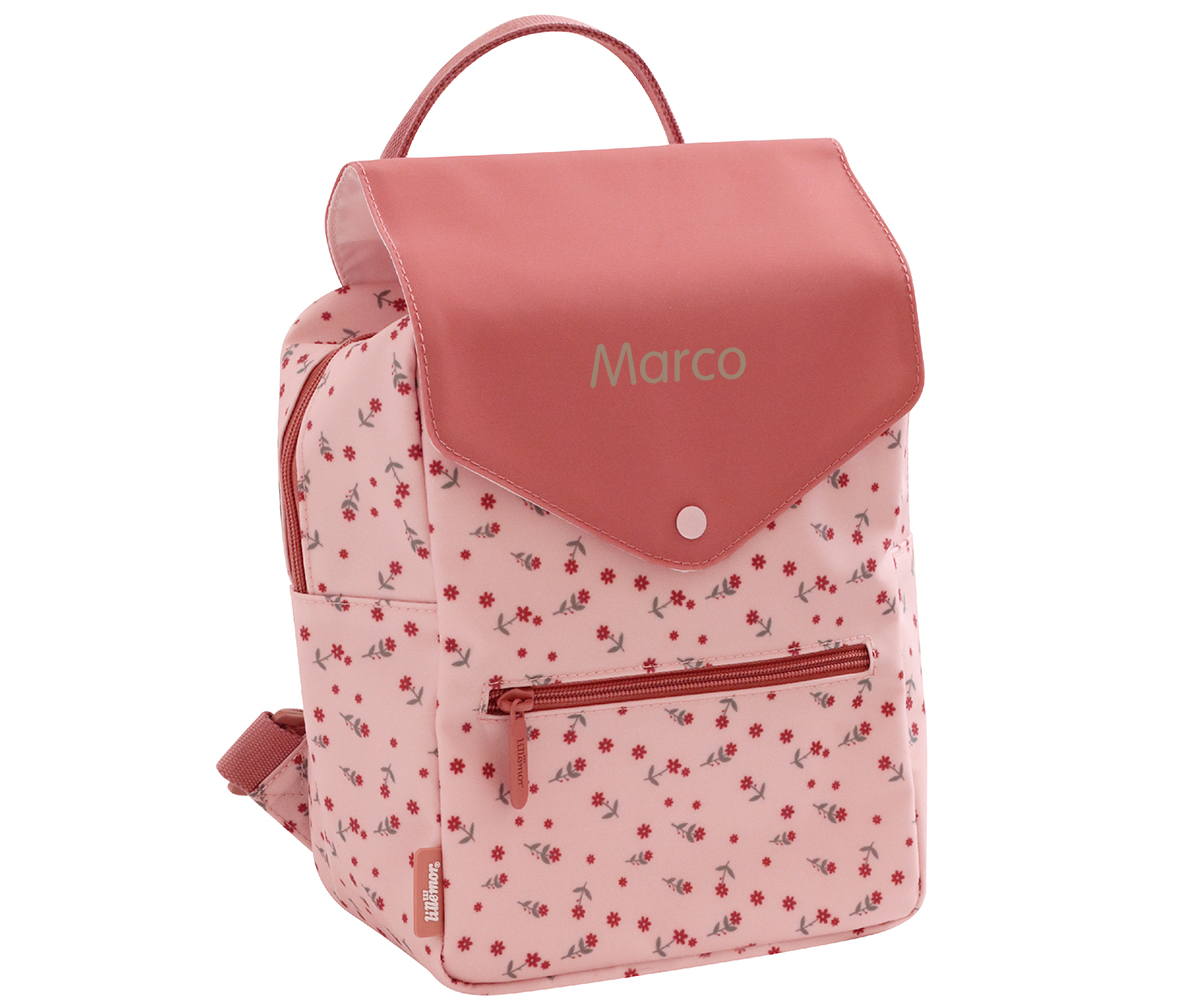 Mochila Floral Pequena Personalizvel