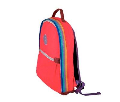 Zaino Retro Rosso Arcobaleno Personalizzabile