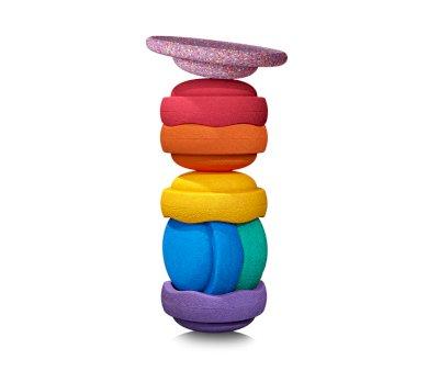 Stapelstein Set Colores Rainbow Classic 6+1 Board @nikejane