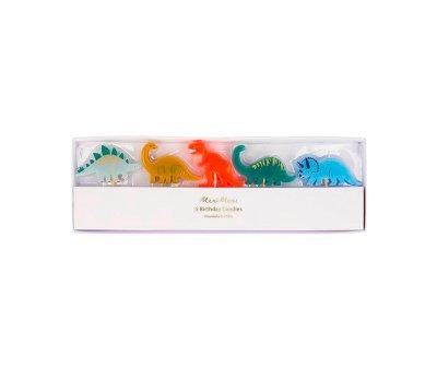 6 Mini Candeline Dino