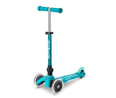 Patinete Plegable Mini Micro Deluxe Aqua Luces LED