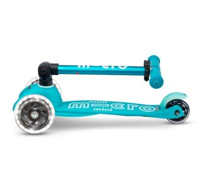 Patinete Plegable Mini Micro Deluxe Aqua Luces LED
