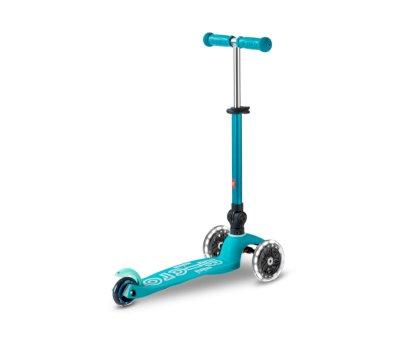Patinete Plegable Mini Micro Deluxe Aqua Luces LED
