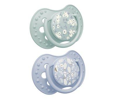 2 succhietti LOVI Blossom Azzurro/Verde