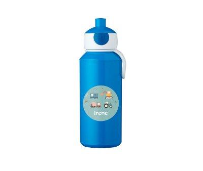 Blue 400ml Customized Campus Pop-Up Bottle Trucks