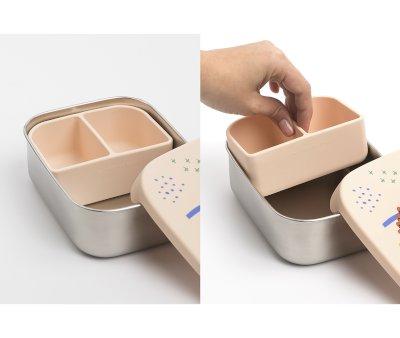 Lunch Box Acciaio con Vaschetta Confetti