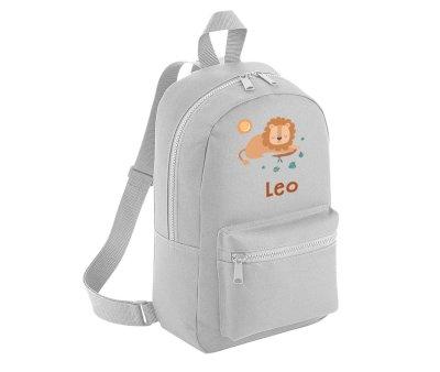 Mochila Mini Fashion Personalizada Savannah Cinza
