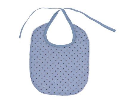 Babete de Algodo Azul Mini Star Personalizvel