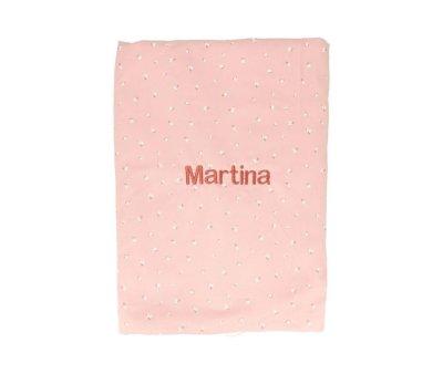 Coral Fleece Personalised Wild Flower Blanket