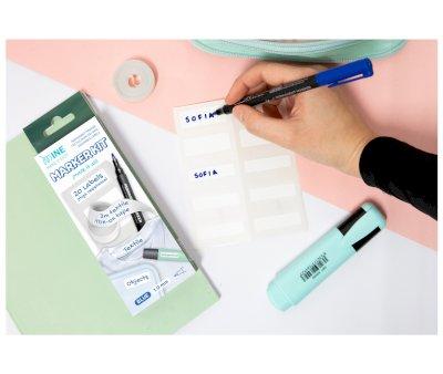 Kit Marquez tout Marqueur Permanent + Ruban Thermocollant + 20 Autocollants