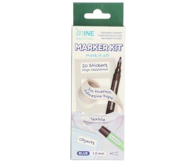 Kit Marquez tout Marqueur Permanent + Ruban Thermocollant + 20 Autocollants