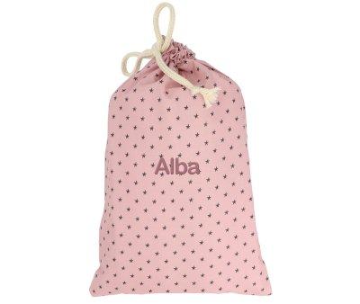 Bolsa Merenda Mini Personalizvel Star Blush Rosa