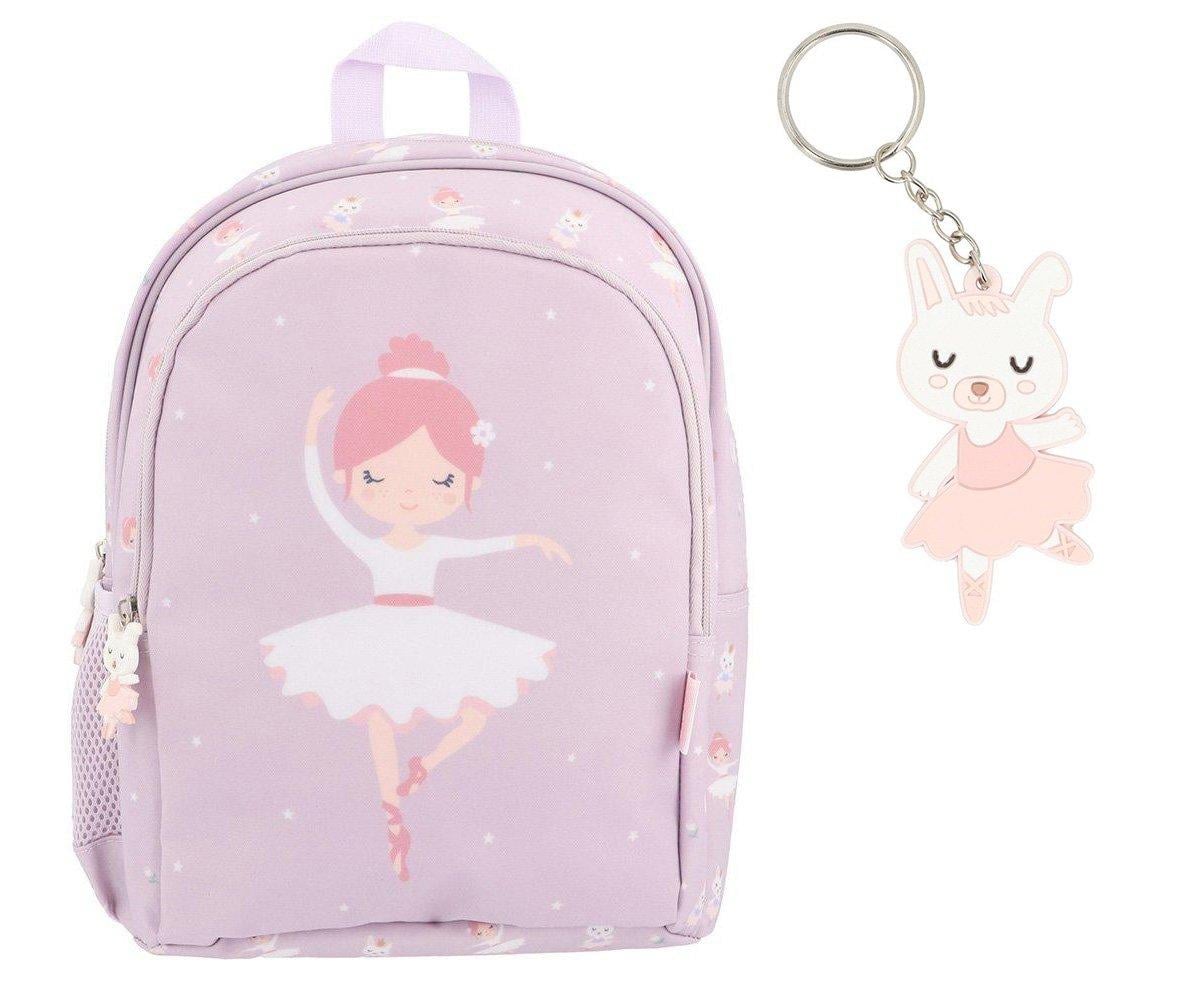 Mochila Mediana Ballet Llavero Personalizable Tutete
