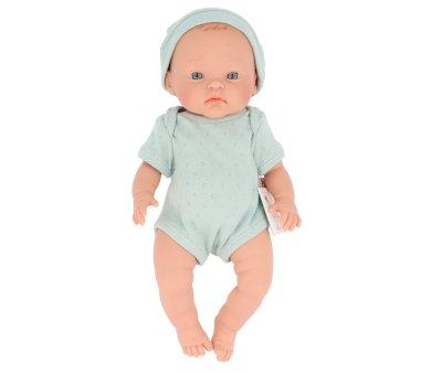 Boneca Alex com chapu e Body Malha Verde Agua