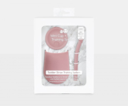 Mini Vaso con Tapa y Pajita Blush
