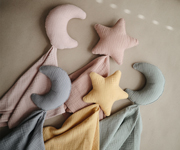 Doudou Mushie Lovely Star Fall Yellow