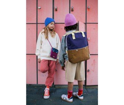 Large Backpack Sticky Lemon Better Together Colourblocking Gravel Orange + Rosette Pink