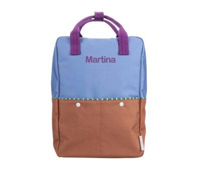 Mochila Grande Personalizable Better Together Colourblocking Badminton Blue + Leather Ball