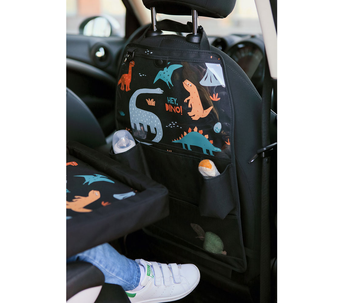 Organizador Asiento Coche Plastificado Hey Dino - Tutete