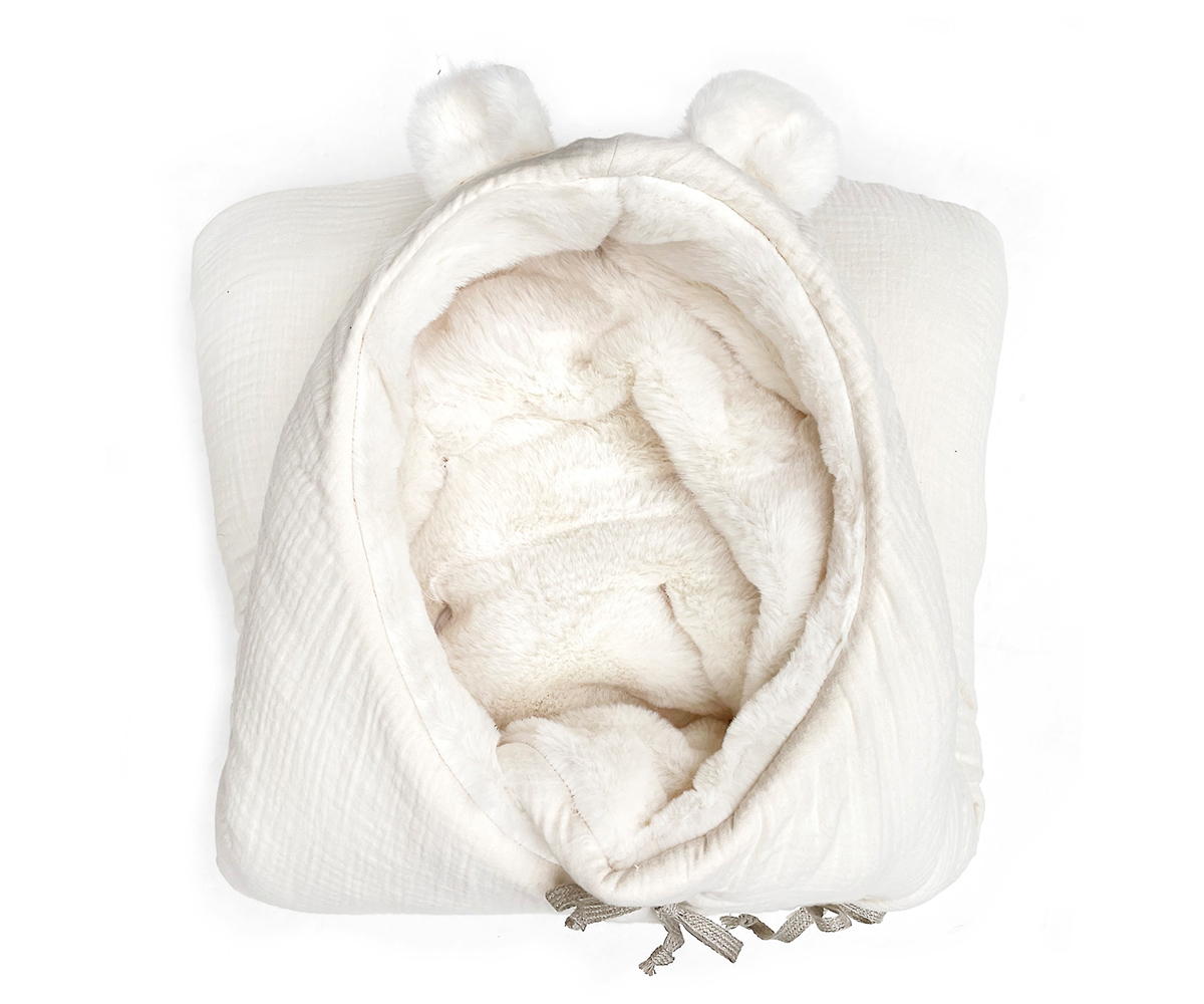 Saco Capazo Invierno Candy Ivory Powder - Tutete