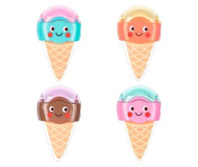 1 Unit Ice Cream Sharpener and Eraser Be Happy