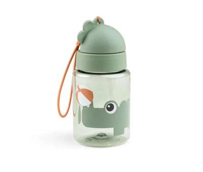 Botella Plstico con Pajita Playground Green