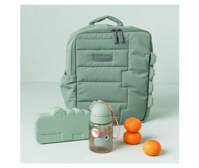 Botella Plstico con Pajita Playground Green