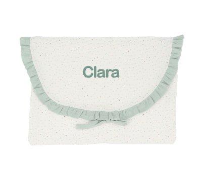 Personalizable Green Rainbow Dots Change Bag