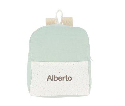 Mochila Verde Rainbow Dots Personalizável