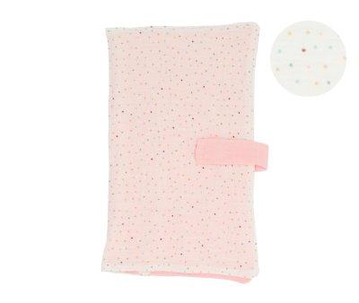 Astuccio Porta Salviettine Rainbow Dots Rosa