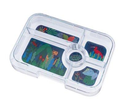Caja Almuerzo Tapas Green Bandeja Jungla Tray 5 Compartimentos