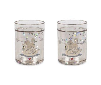 Pack 2 Vasos Glitter Swan