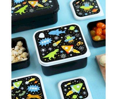 4 Cajitas Almuerzo y Snacks Galaxy