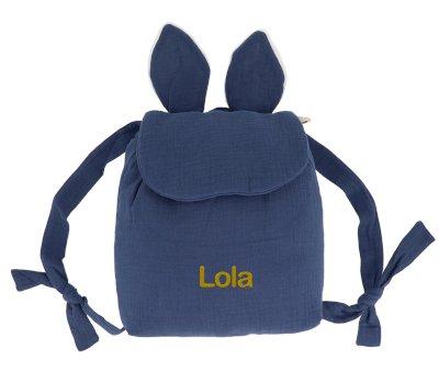Mochila Pequea Gasa Conejo Marine Personalizable