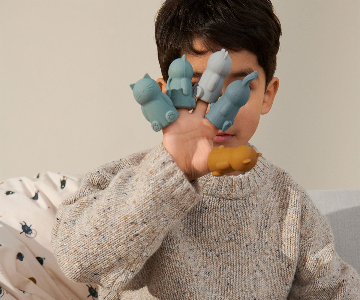 8 Marionetas Para Dedos Blue