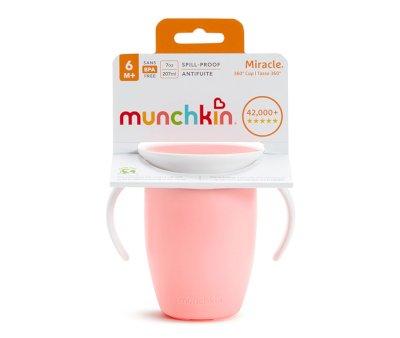 Bicchiere Antigoccia Manici Miracle 360 Tappo Rosa 200ml