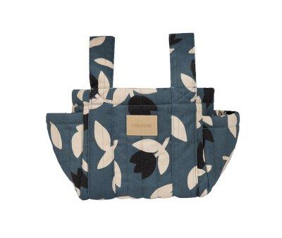 Hyde Park Blue Black Tulips Organizer Bag