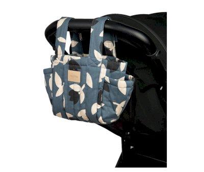 Hyde Park Blue Black Tulips Organizer Bag