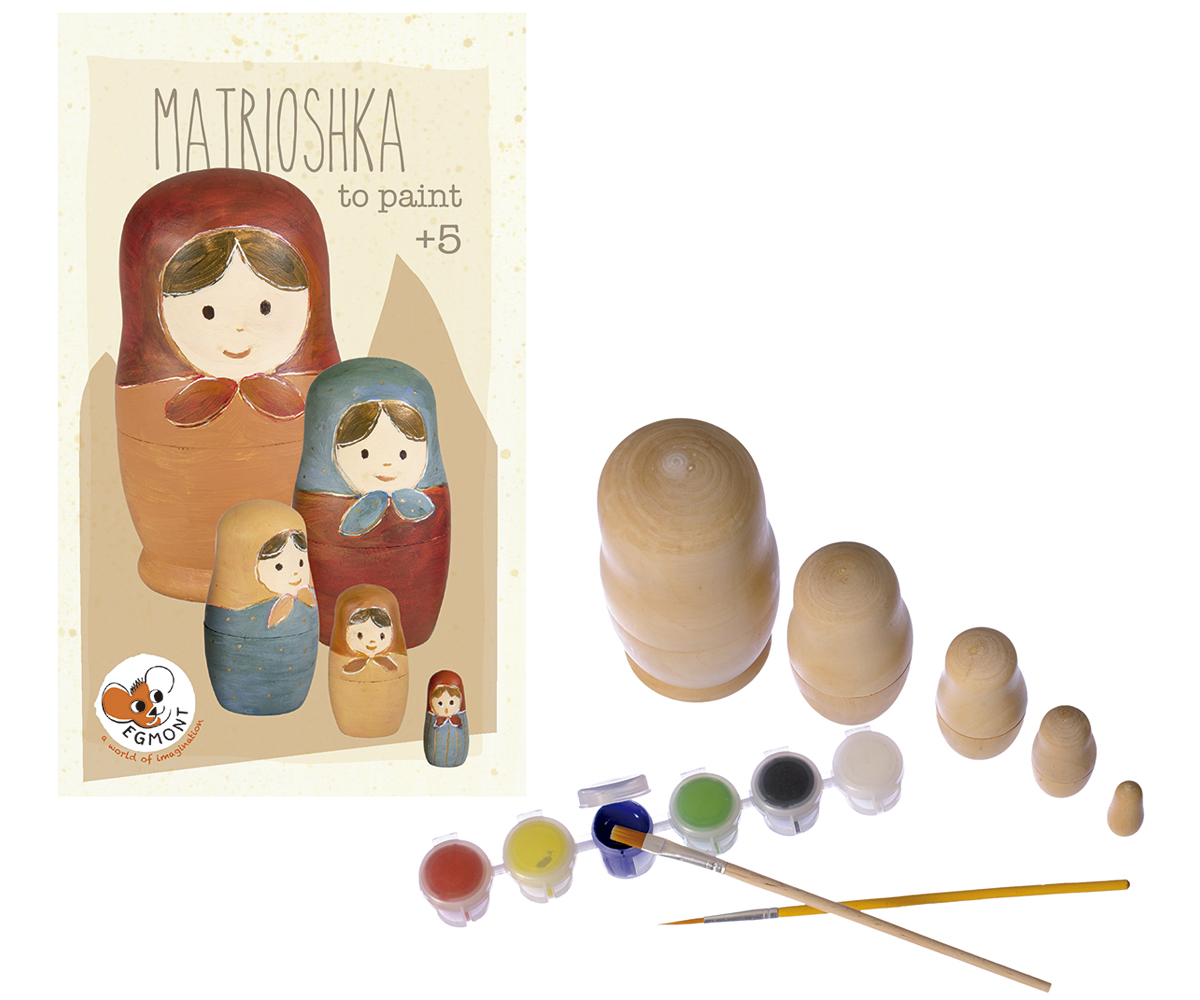 Kit Creativo: Matrioska Para Pintar