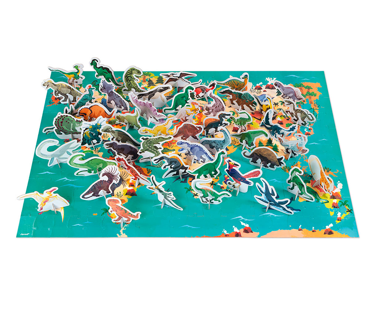 Puzzle Educativo Los Dinosaurios 200 Piezas