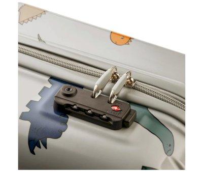 Hollie Dinosaurs/Mist Rigid Cabin Suitcase