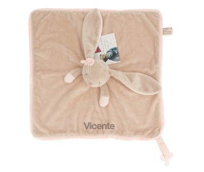 Doudou Lapin Lenka Personnalisable avec Coffret Cadeau 30 cm
