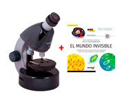 Microscopio Levenhuk LabZZ M101 Gris + Libro Educativo