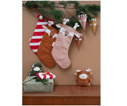 Calcetn de Navidad Deer Cinnamon Personalizable